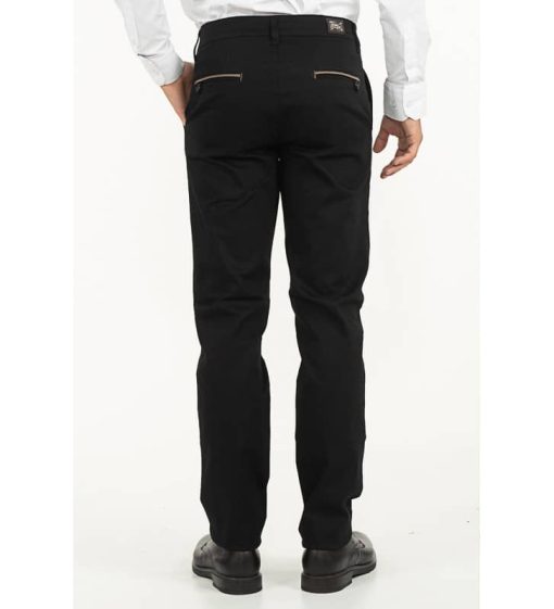 Chinos παντελόνι με ανάγλυφη πλέξη 1050 Black