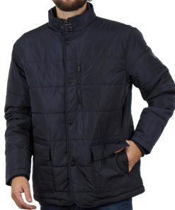 φουσκωτο μπουφαν puffer padded jacket DOUBLE MJK 114 navy 1 600x600 1