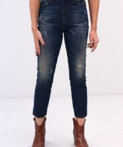 Jean παντελόνι Girlfriend Fit FBL001.006882 Dk Blue (2)