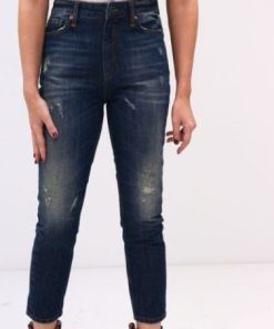 Jean παντελόνι Girlfriend Fit FBL001.006882 Dk Blue