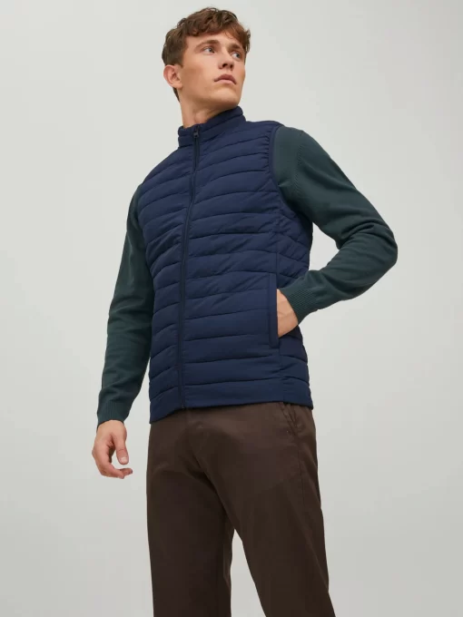 jackjones puffergilet blue