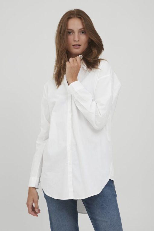 bright white long sleeved shirt