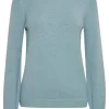 smoke blue melange knitted pullover 1 (1)