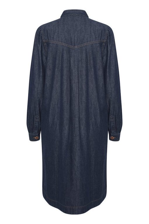 dark blue denim denim dress 2