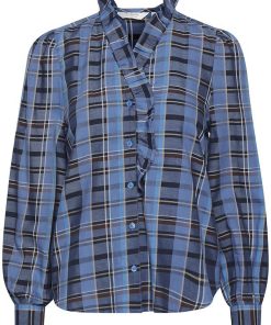 federal blue mix long sleeved shirt