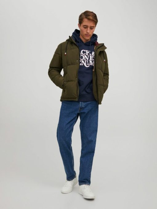 jackjones classicpufferjacket green 1