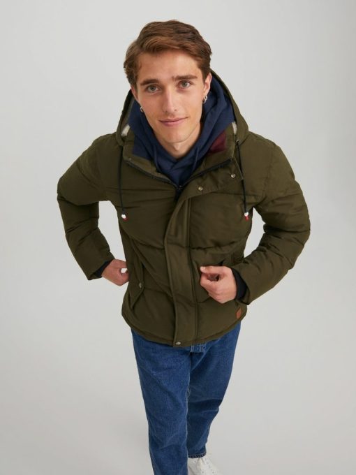 jackjones classicpufferjacket green 4