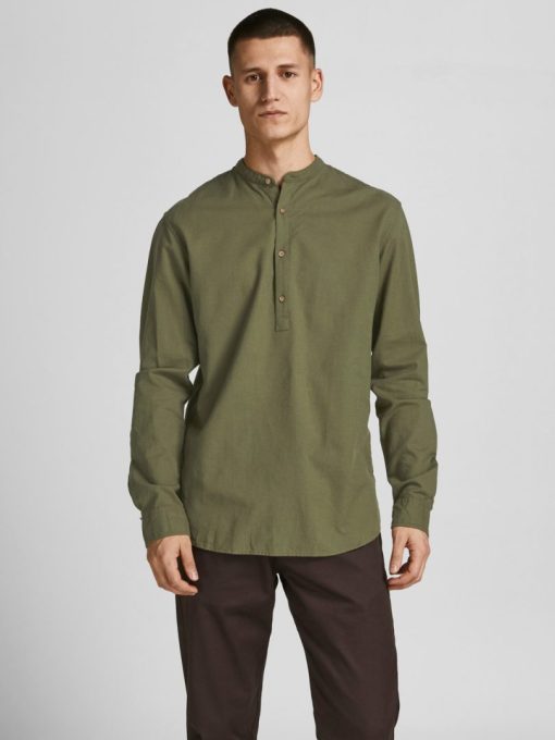 jackjones halfplancketshirt glas