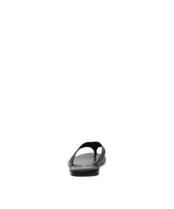 jackjones leatherflipflops dubh