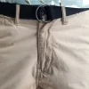 Petrol chinos βερμούδα με ζώνη Sho501 (2)