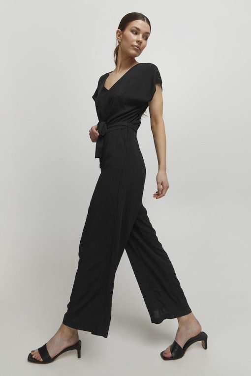 black jumpsuit