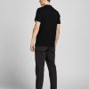 jackjones cottonpoloshirt dubh 1