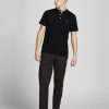 jackjones cottonpoloshirt dubh 2