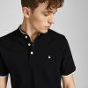 jackjones cottonpoloshirt dubh 4