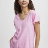 begonia pink blouse with short sleeve