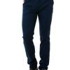 chinos παντελόνι με ανάγλυφη πλέξη 600906 Blue