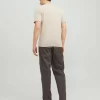 jackjones plaincrewneckt shirt beige 1