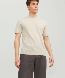 jackjones plaincrewneckt shirt beige