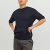 jackjones plaincrewneckt shirt blue