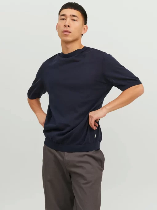 jackjones plaincrewneckt shirt blue