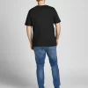 jackjones plussizelogot shirt black 1