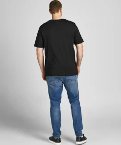 jackjones plussizelogot shirt black 1