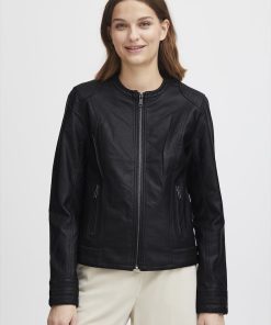 eco leather jacket 20809396 200451 Black