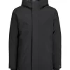 jackjones plussizeparka black