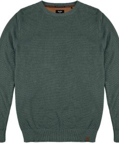 Double Πλεκτό με στρογγυλή λαιμόκοψη KNIT 077 Dusty Green