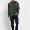 Flannel καρό πουκάμισο με τσέπες FBM008 025 05 Green (3)