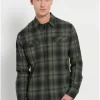 Flannel καρό πουκάμισο με τσέπες FBM008 025 05 Green (4)