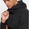 Half zip φούτερ με κουκούλα FBM008 046 06 Black