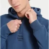 Half zip φούτερ με κουκούλα FBM008 046 06 Ocean (2)