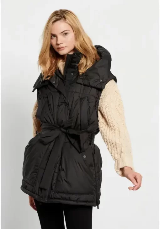 Oversized αμάνικο puffer FBL008 114 01 Black (4)