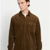 Oversized κοτλέ πουκάμισο FBM008 077 05 Khaki (4)