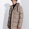 demi μπουφάν με ενσωματωμένη κουκούλα 50 201 033 Beige (5)