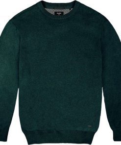 Πλεκτό με στρογγυλή λαιμόκοψη KNIT 076 Forest Green