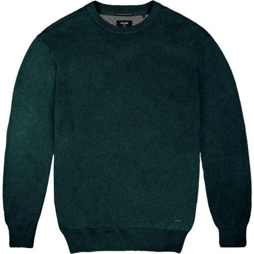 Πλεκτό με στρογγυλή λαιμόκοψη KNIT 076 Forest Green