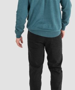 Πλεκτό με στρογγυλή λαιμόκοψη KNIT 076 Teal Mel..