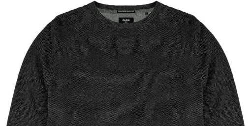 Πλεκτό με στρογγυλή λαιμόκοψη KNIT 077 Black (2)