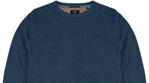 Πλεκτό με στρογγυλή λαιμόκοψη KNIT 077 Indigo (3)