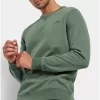 Φούτερ με στρογγυλό λαιμό FBM008 003 06 Olive Green (3)