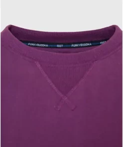 Φούτερ με στρογγυλό λαιμό FBM008 003 06 Purple (3)