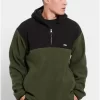 φούτερ oversized με φερμουάρ στο λαιμό FMB008 044 06 Pine Green (2)