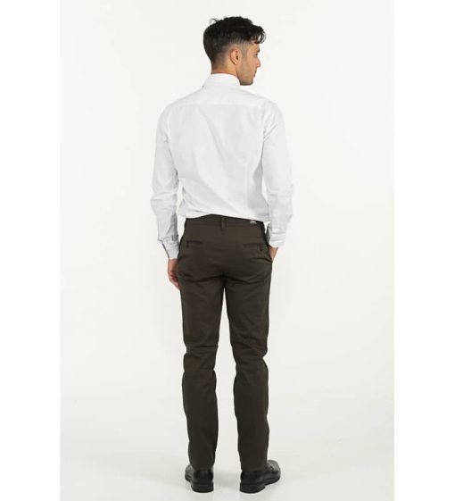 Chinos παντελόνι με ανάγλυφη πλέξη 1050 Khaki