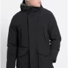 Parka μπουφάν με αποσπώμενη κουκούλα FBM008 046 01 Black