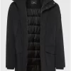 Parka μπουφάν με αποσπώμενη κουκούλα FBM008 046 01 Black (2)