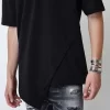 T shirt Asymmetric Line 3506 Black (2)