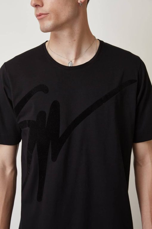 T shirt Velvet Signature 3516 Black (2)