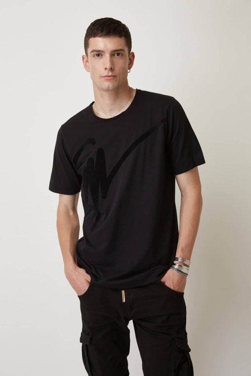 T shirt Velvet Signature 3516 Black